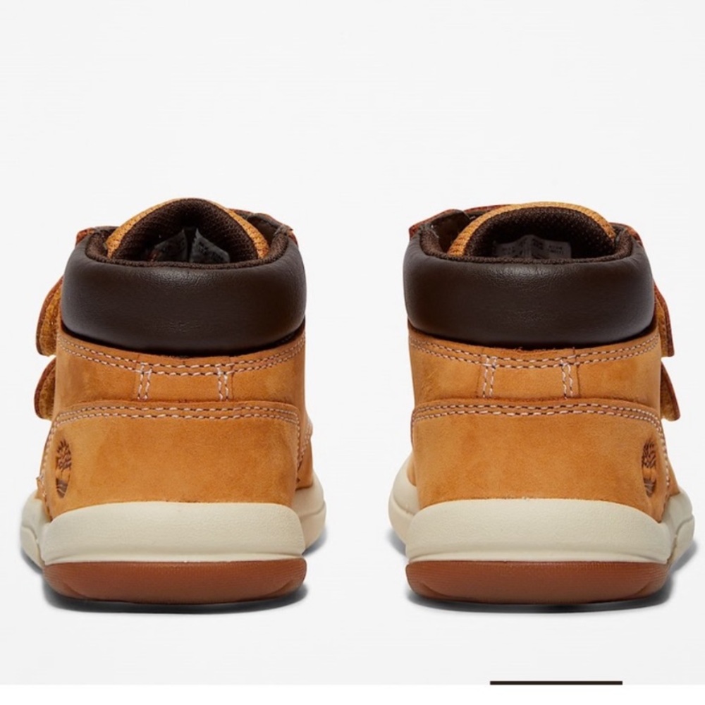 Timberland Toddler Toddle Tracks Hook-and-Loop Boot Wheat Nubuck size 9.5 - Picture 2 of 10